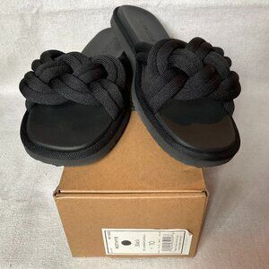 NWB Rothy's Women's The Summer Sandal, Black, Sz 10